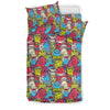 Monster Pattern Print Duvet Cover Bedding Set-grizzshop