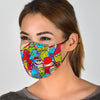 Monster Pattern Print Face Mask-grizzshop