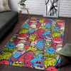 Monster Pattern Print Floor Mat-grizzshop