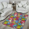 Monster Pattern Print Floor Mat-grizzshop