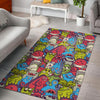 Monster Pattern Print Floor Mat-grizzshop