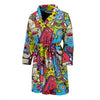 Monster Pattern Print Men Long Robe-grizzshop