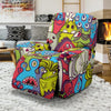 Monster Pattern Print Recliner Cover-grizzshop