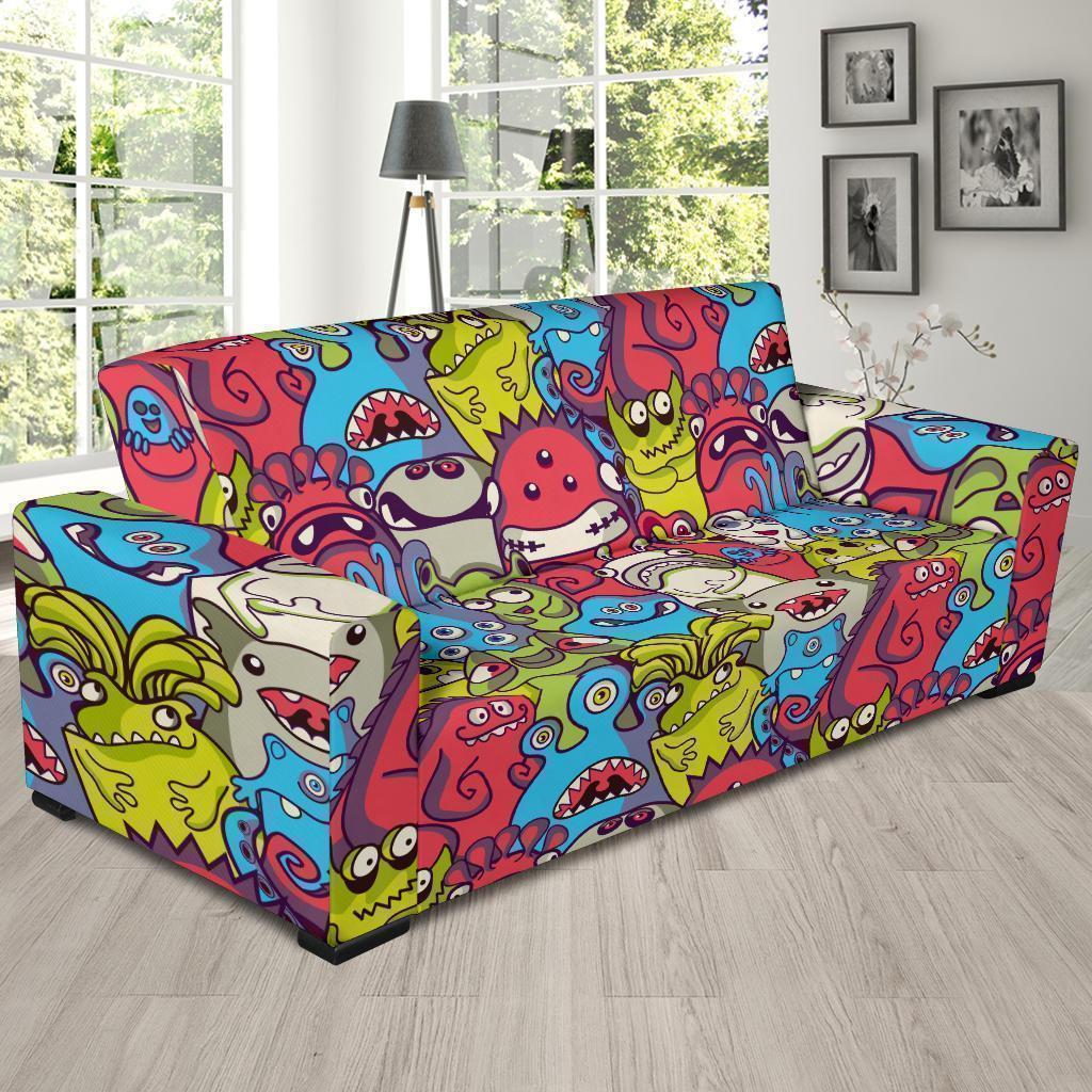 Monster Pattern Print Sofa Covers-grizzshop