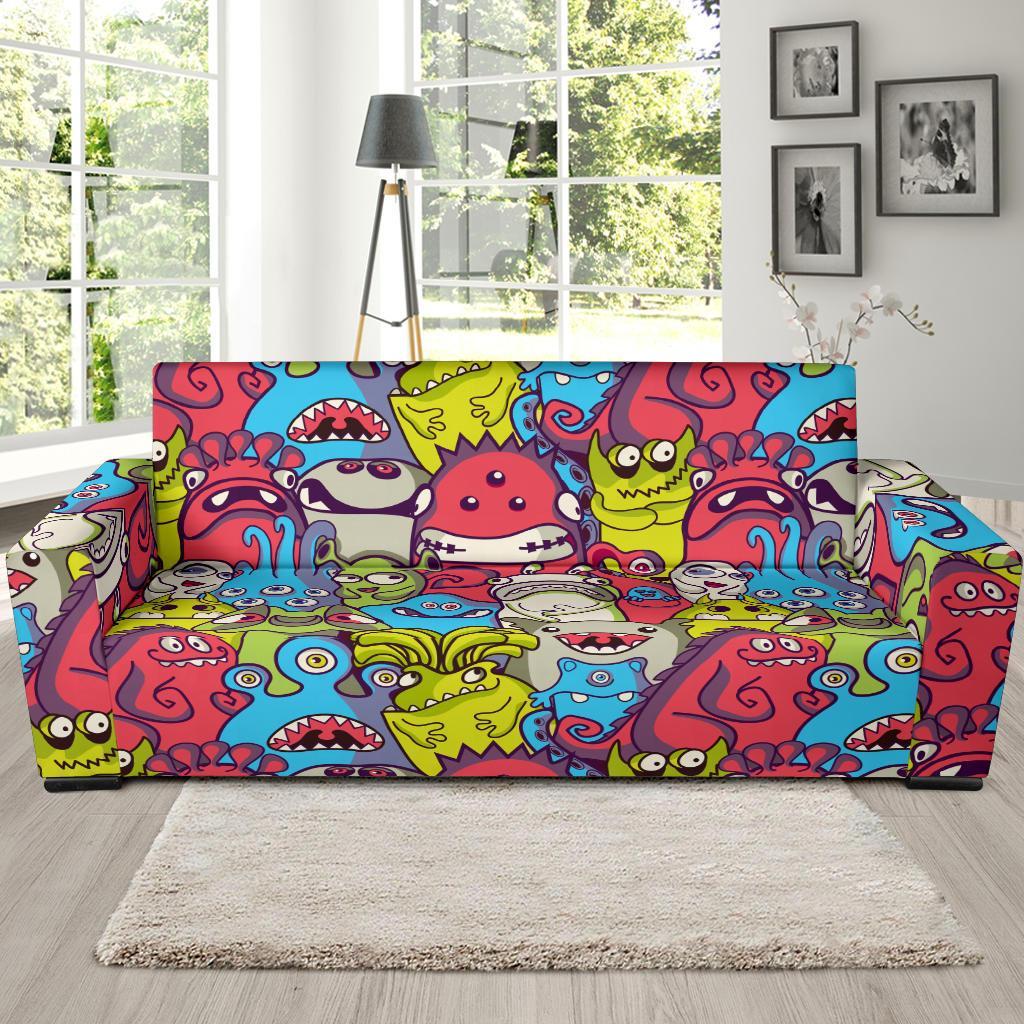 Monster Pattern Print Sofa Covers-grizzshop