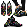 Monster Print Pattern Black Sneaker Shoes For Men Women-grizzshop