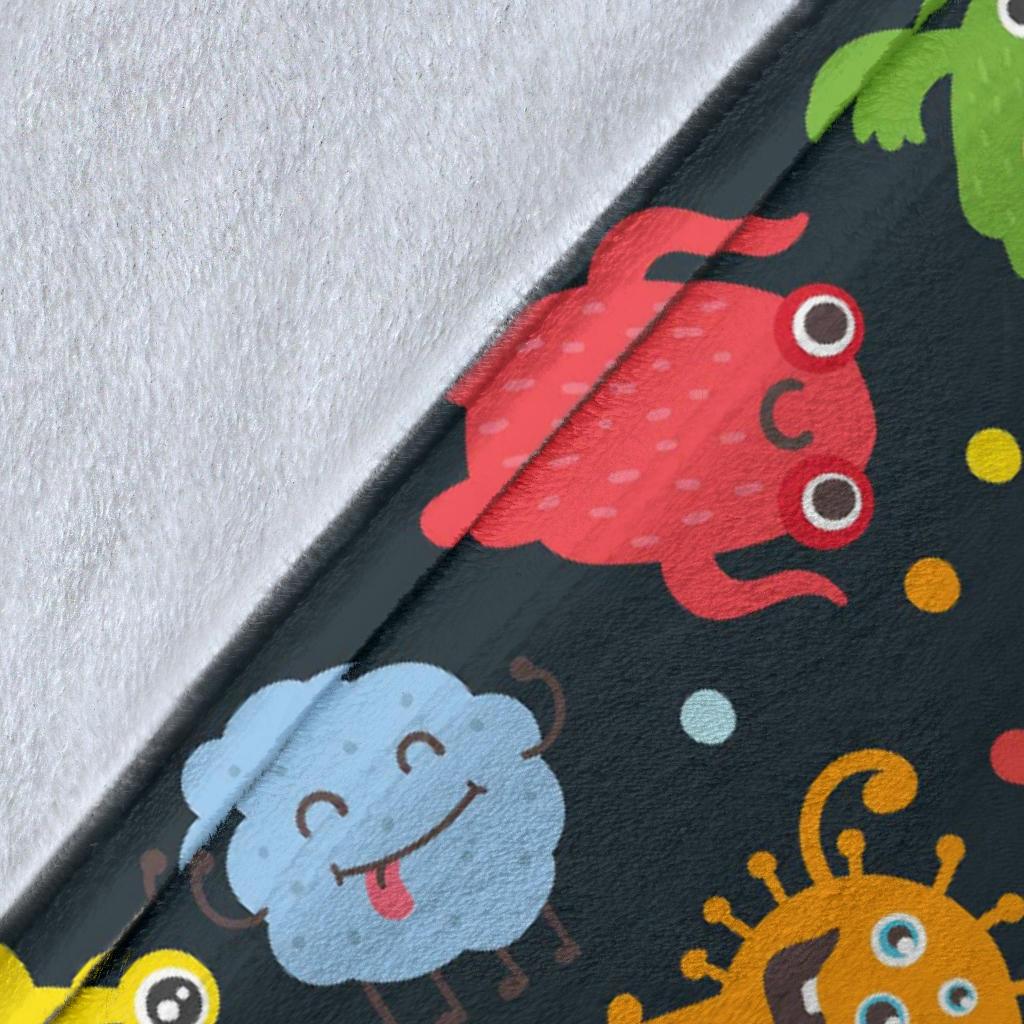 Monster Print Pattern Blanket-grizzshop
