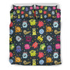 Monster Print Pattern Duvet Cover Bedding Set-grizzshop