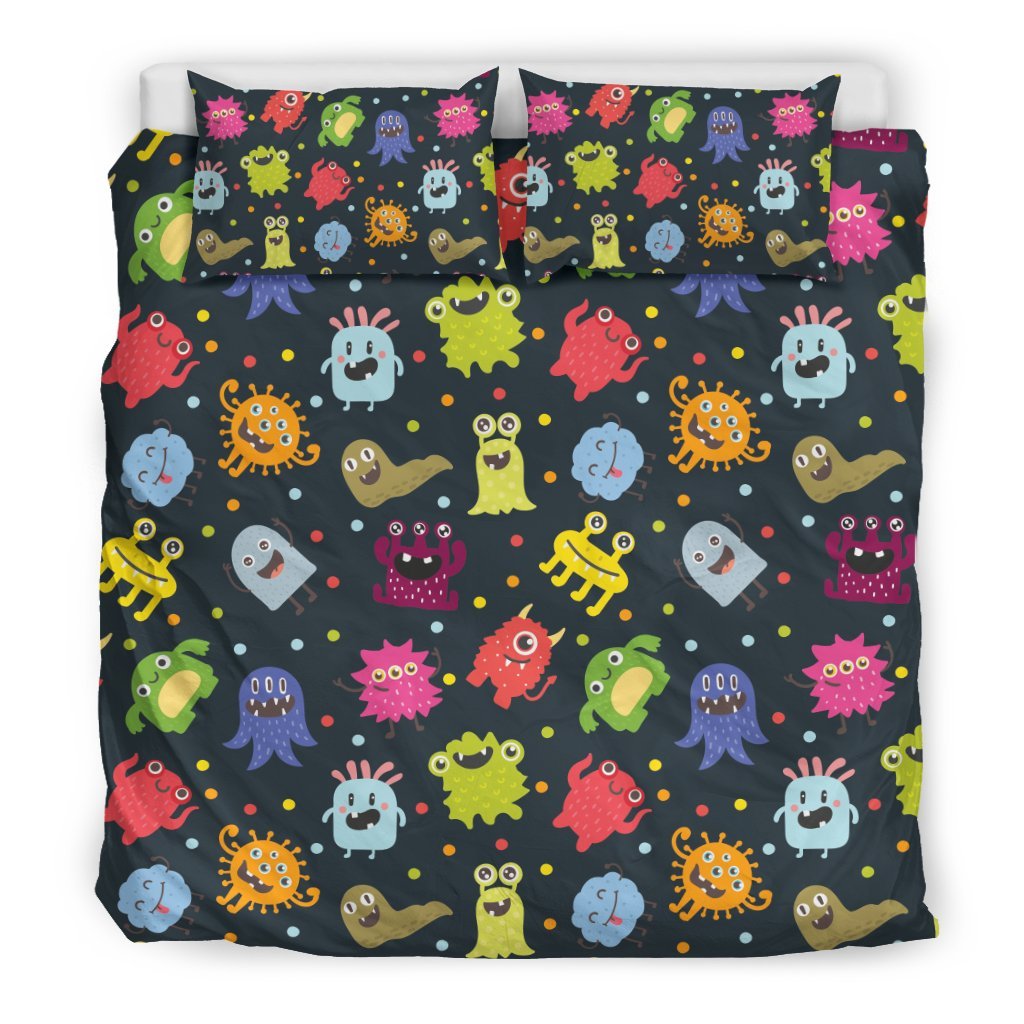 Monster Print Pattern Duvet Cover Bedding Set-grizzshop