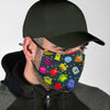 Monster Print Pattern Face Mask-grizzshop