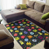 Monster Print Pattern Floor Mat-grizzshop