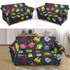 Monster Print Pattern Loveseat Cover-grizzshop