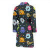 Monster Print Pattern Men Long Robe-grizzshop