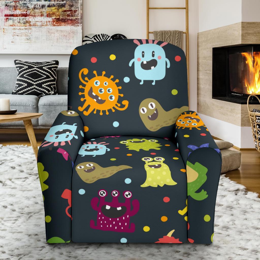 Monster Print Pattern Recliner Cover-grizzshop