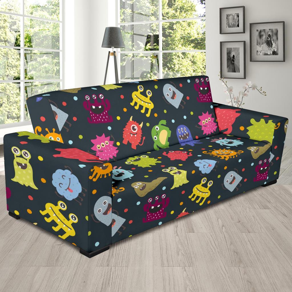 Monster Print Pattern Sofa Covers-grizzshop