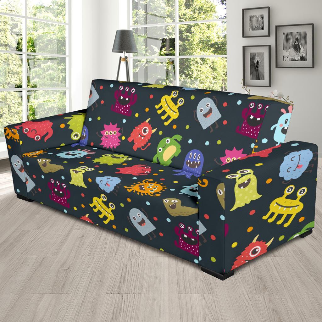 Monster Print Pattern Sofa Covers-grizzshop