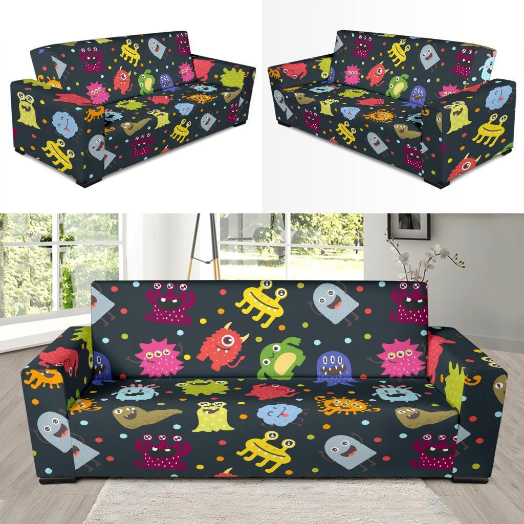 Monster Print Pattern Sofa Covers-grizzshop