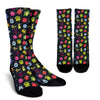 Monster Print Pattern Unisex Crew Socks-grizzshop