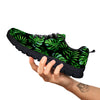 Monstera Leaves Tropical Print Pattern Black Sneaker-grizzshop