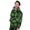 Monstera Leaves Tropical Print Pattern Men's Hoodie-grizzshop