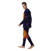 Moon 8-Bit Pixel Print Men's Pajamas-grizzshop