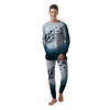 Moon Full Autumn Print Men's Pajamas-grizzshop