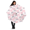 Moon Pattern Print Automatic Foldable Umbrella-grizzshop