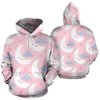 Moon Pattern Print Men Women Pullover Hoodie-grizzshop