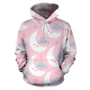 Moon Pattern Print Men Women Pullover Hoodie-grizzshop