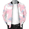 Moon Pattern Print Men's Bomber Jacket-grizzshop