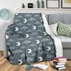 Moon Print Pattern Blanket-grizzshop