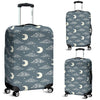 Moon Print Pattern Luggage Cover Protector-grizzshop