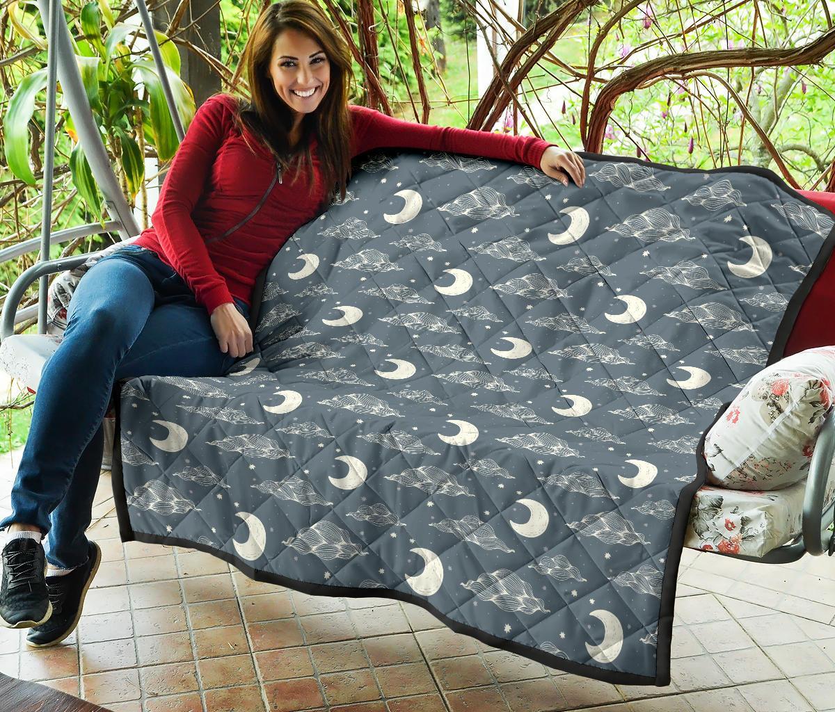 Moon Print Pattern Quilt-grizzshop