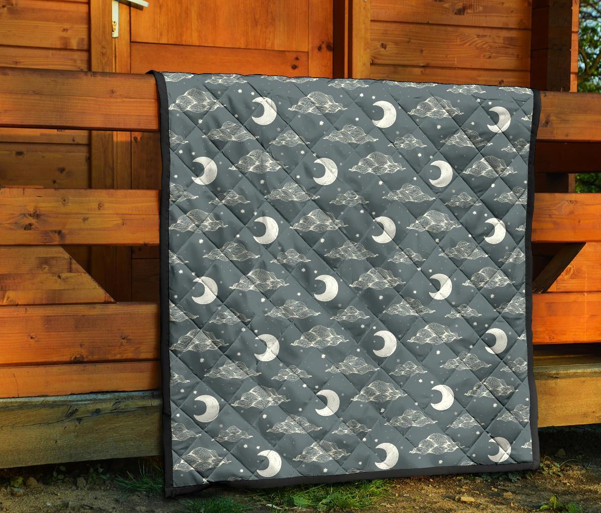 Moon Print Pattern Quilt-grizzshop