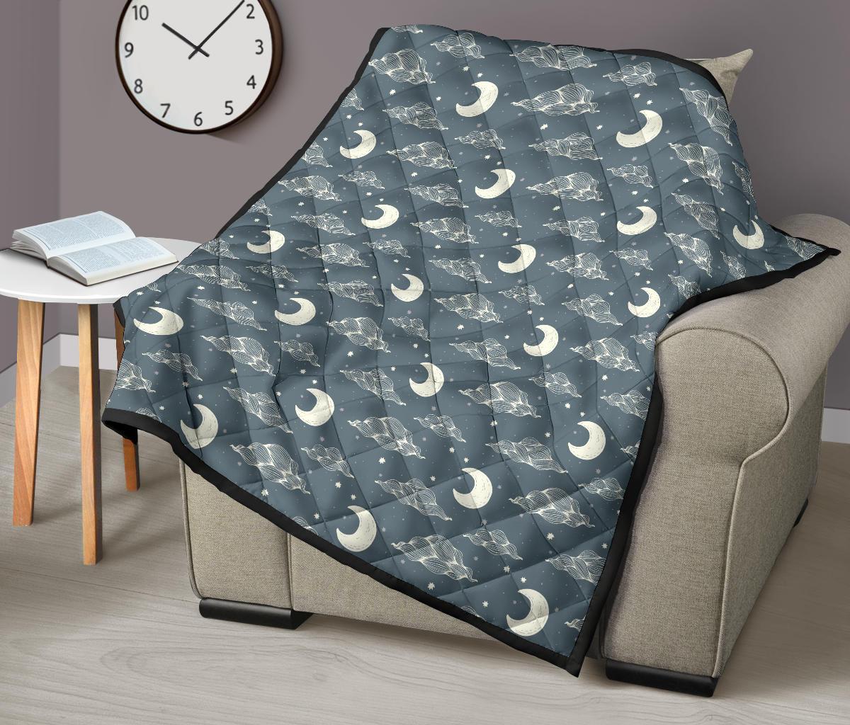 Moon Print Pattern Quilt-grizzshop