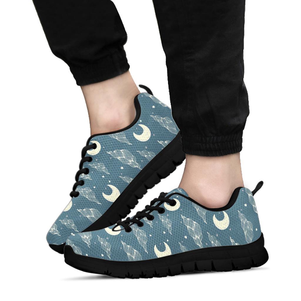 Moon Print Pattern Sneaker Shoes For Men Women-grizzshop