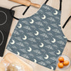 Moon Print Pattern Women's Apron-grizzshop