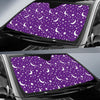 Moon Purple Pattern Print Car Sun Shade-grizzshop