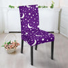 Moon Purple Pattern Print Chair Cover-grizzshop