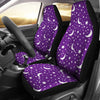 Moon Purple Pattern Print Universal Fit Car Seat Covers-grizzshop