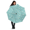 Moon Star Pattern Print Automatic Foldable Umbrella-grizzshop