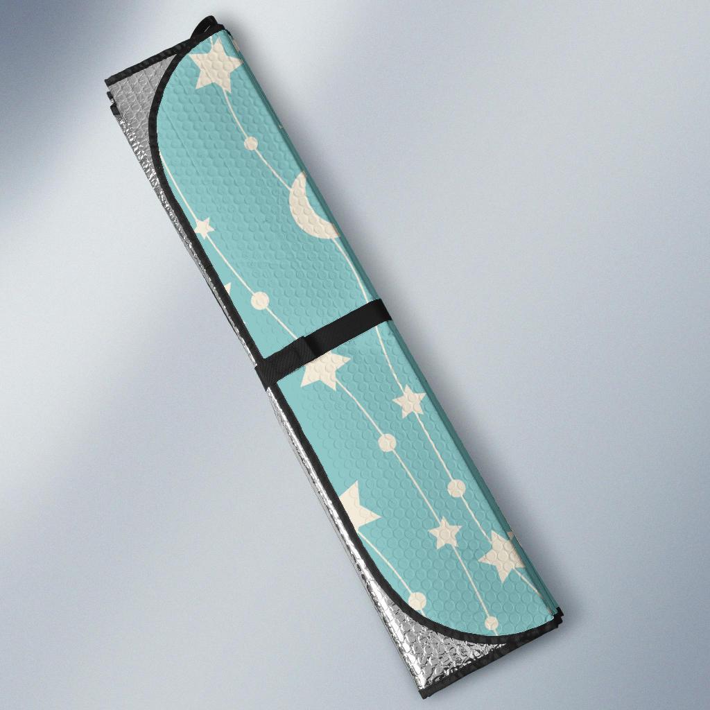 Moon Star Pattern Print Car Sun Shade-grizzshop