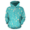 Moon Star Pattern Print Men Women Pullover Hoodie-grizzshop