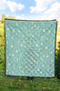 Moon Star Pattern Print Quilt-grizzshop