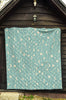 Moon Star Pattern Print Quilt-grizzshop