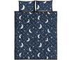 Load image into Gallery viewer, Moon Star Print Pattern Bed Set Quilt-grizzshop