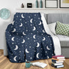 Moon Star Print Pattern Blanket-grizzshop