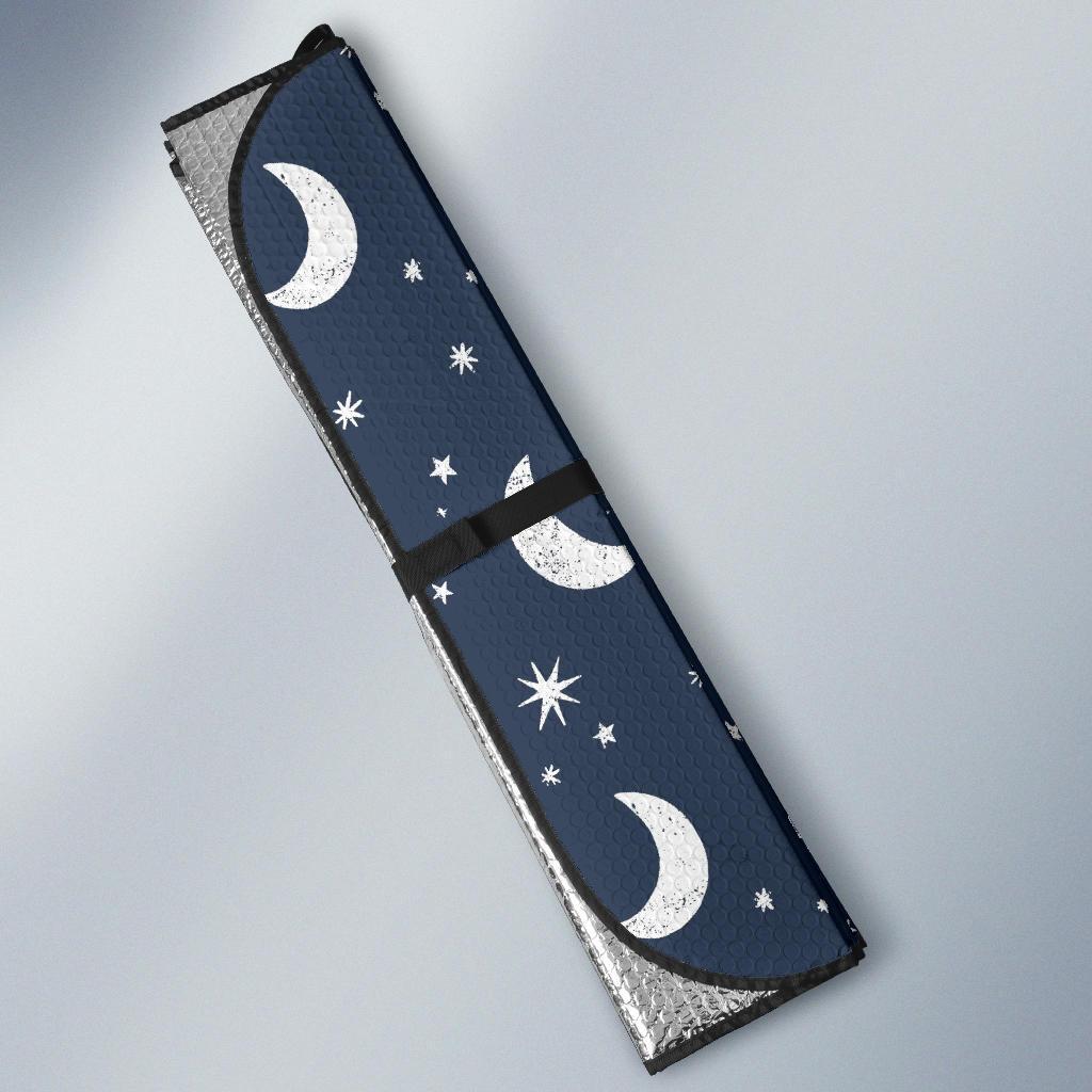 Moon Star Print Pattern Car Sun Shade-grizzshop