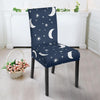 Moon Star Print Pattern Chair Cover-grizzshop