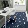 Moon Star Print Pattern Floor Mat-grizzshop